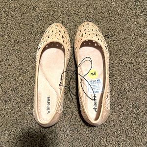 White Mountain flats, light pink with gems.